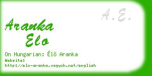 aranka elo business card